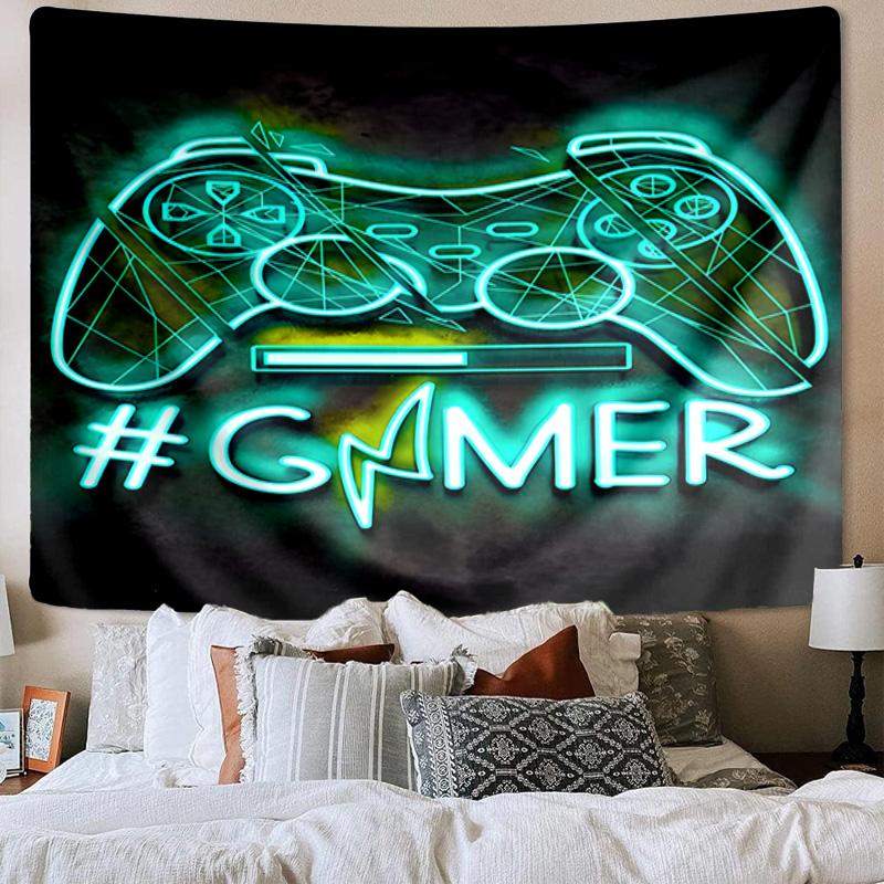 Geek Gamer Culture Printed Tapestry, Wall Hanging,Livingroom, dormitory, Large Wall Decor, Fabric Decor Fan Birthday Gifts