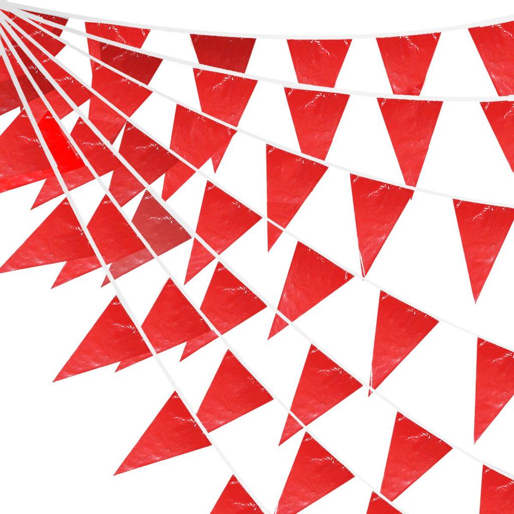10m Independence Day Triangle Flag Banner - Party Room Decoration