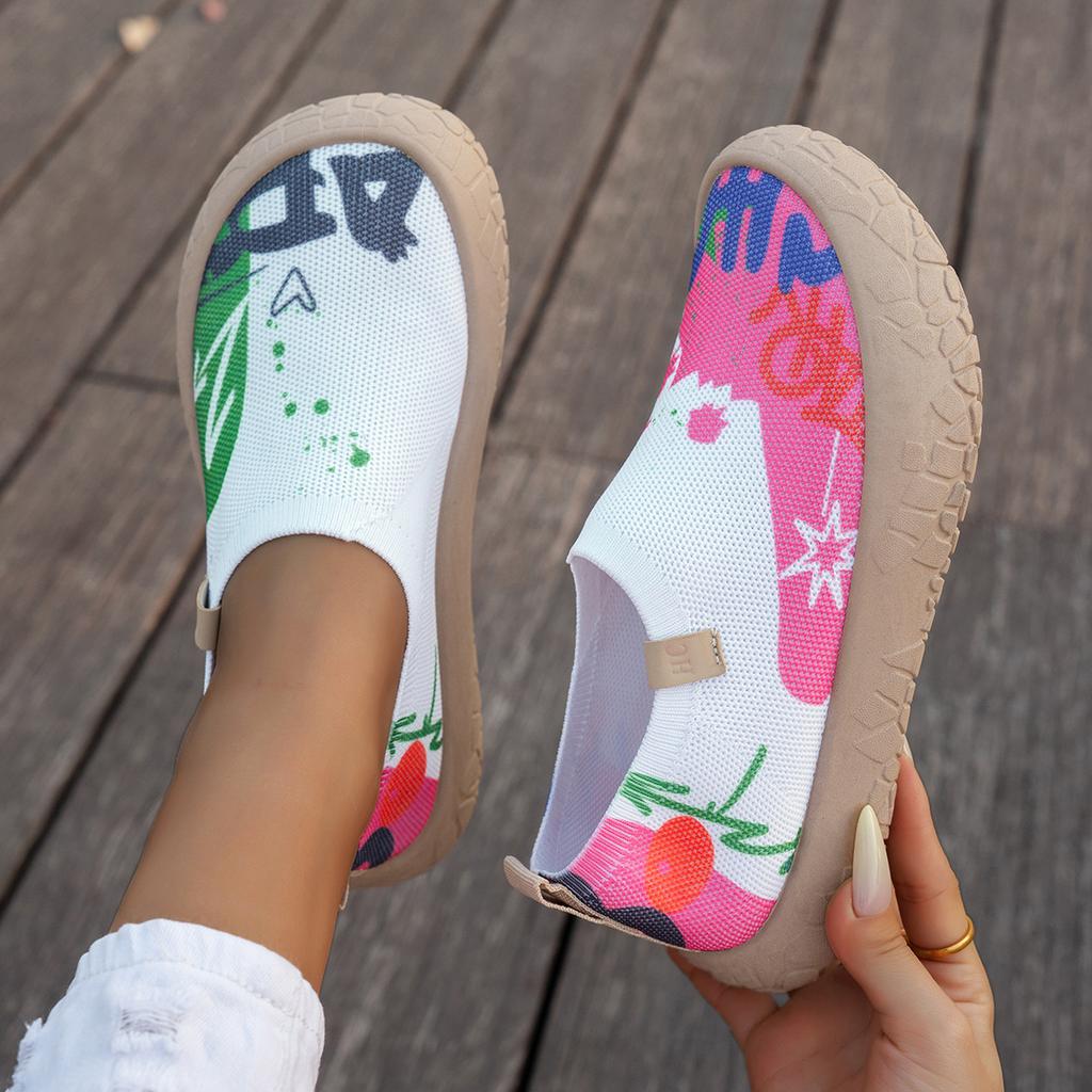 Women's Slip On Sneakers Breathable Mesh Work Casual Lightweight Tennis Workout Shoes for Women Non Slip Walking Shoes Comfortable Running Sneakers