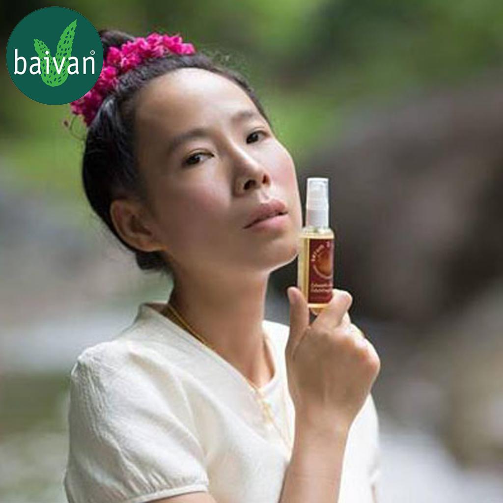 Baivan Natural Herbal Serum 3 In 1 Massaged Oil for Hair and Skin Coconut Oil, Sesame Oil, Rice Bran Oil , Essence Oil 50 Ml. - Thai