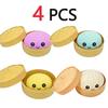 Kids  Childrens Stress Relief Steamed Bun Toy Portable Travel Slow Rising Smiling Bun Sensory Toy Adults Soft Stress Toy