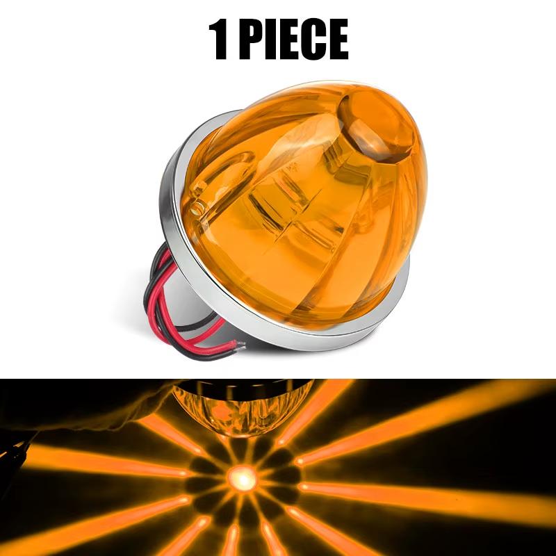 LED Lorry Truck Side Lights Watermelon Lights LED Turn Signal Emergency Lamp Trailer Side Marker Clearance Light 12V 24V for Car