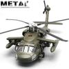 1/64 UH-60 Hawk Helikopter Wielozadaniowy Model Samolotu Ze Stopu Symulacja Metalowy Model Latający Zabawka Dźwięk i Światło Prezent dla Dzieci
