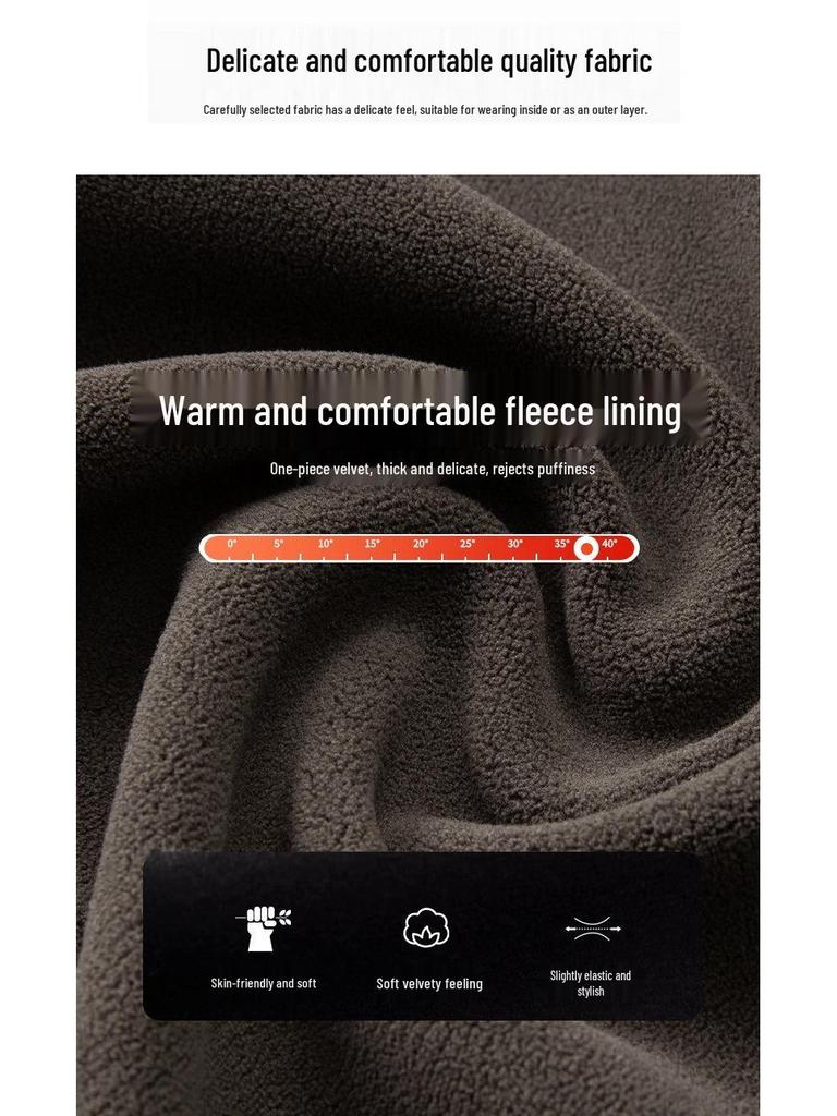 2025 Men's Plus Size Velvet Knit Cardigan, Autumn/Winter New Arrival