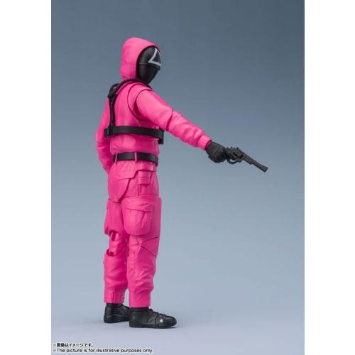 TAMASHII NATIONS S.H.Figuarts Squid Game Masked Soldier, Approximately 145mm, ABS & PVC, Painted Action Figure