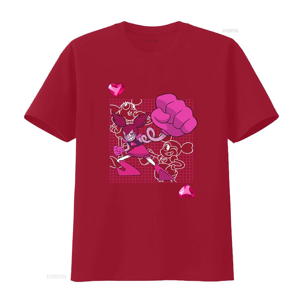 Steven Universe Mens The Movie Spinel Punch T Shirt New Styles In S L XL Vintage Washed Homme Stretched Fashion Streetwear Soft