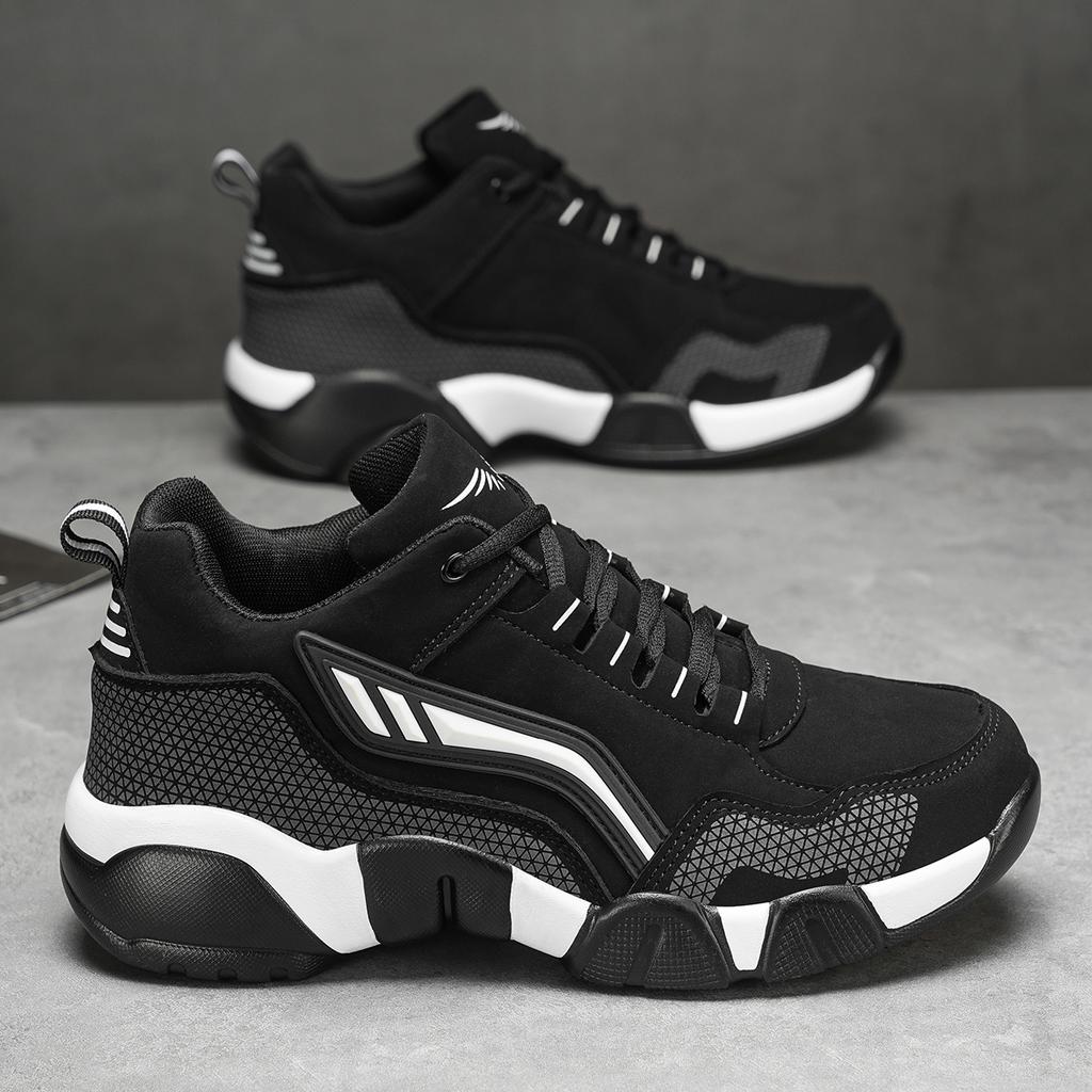 Herresko Joggesko Herre tenis Luksussko Herre casual Trainer Race Pustende mote loafers løpesko for menn