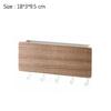 Novel Wall-mounted Wooden Decorative Wall Rack Sundries Storage Box Prateleira Hanger Organizer Key Rack Wooden Wall Rack