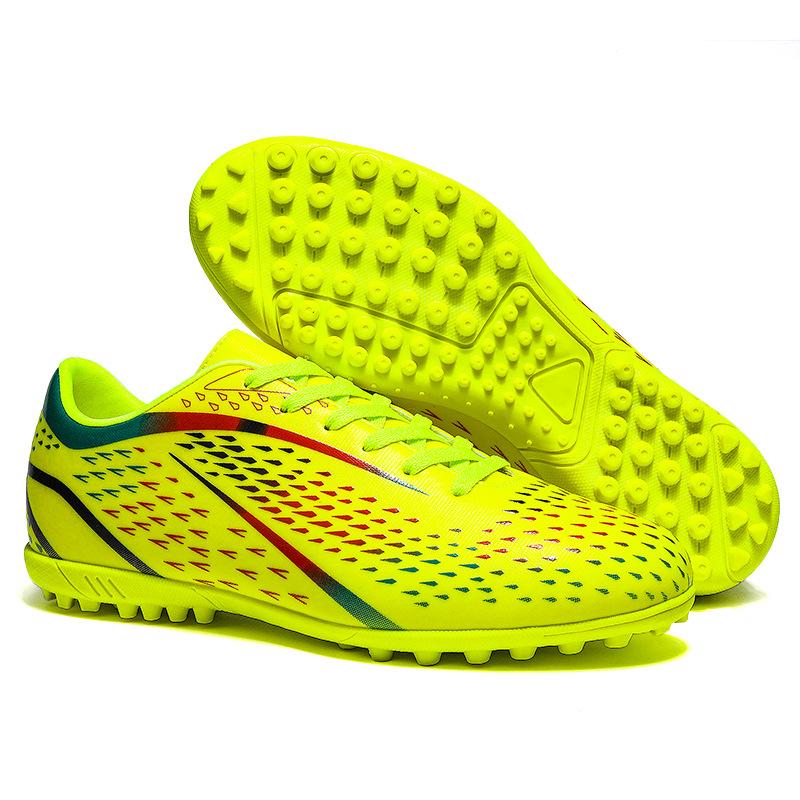 Hallenfußballschuhe mit flachem Boden, Übergröße, Futsal-Rindensehnensohle, lange Stollen, gebrochene Stollen, Studenten-Profifußballschuhe für das Training