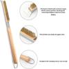 1 Pcs Portable Pizza Oven Long Wood Handle Cleaning Brush Easy Cleaning Hard Bristles Grill Brush For Pizza Oven Grill Cleaning