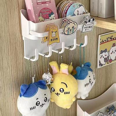 Creative Storage Rack Simple Wall Mounted Hair Accessories Keychain Hook Storage Multifunctional Bathroom Wall Storage Rack
