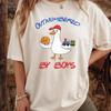 Boy Mom Shirt – Cute Goose Drawing – “Outnumbered by Boys” – Funny Crayon Style Mom Life Tee – Kids Sketch Style Graphic Shirt.