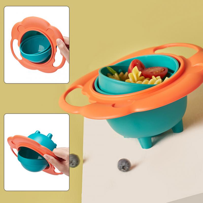 Children Rotation Spill Resistant Bowl Feeding 360