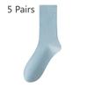 5 Pairs of Women's Summer Thin Cotton Deodorant Non Slip Heel Socks
