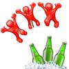 Kitchen Bar Red Fun Happy Man Wine Beer Soda Bottle Novelty Opener Stopper
