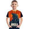 Printed short sleeved round neck boy and girl movie fashion shirt comfortable summer