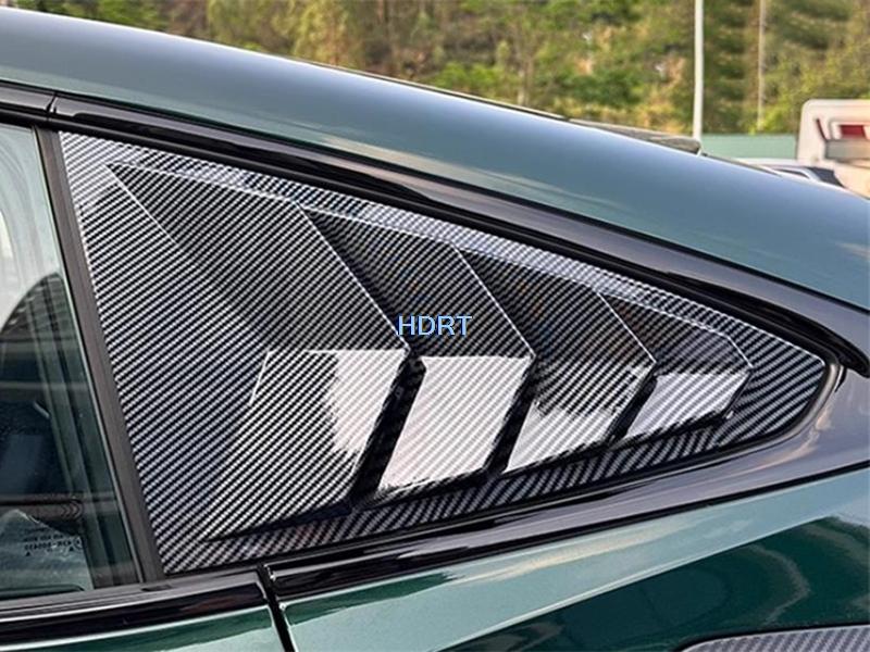 Car Styling Rear Window Louver Trim Glass Triangular Shutter Blind Cover For MG 7 MG7 2023 + Protector Decoration Accessories tcl6