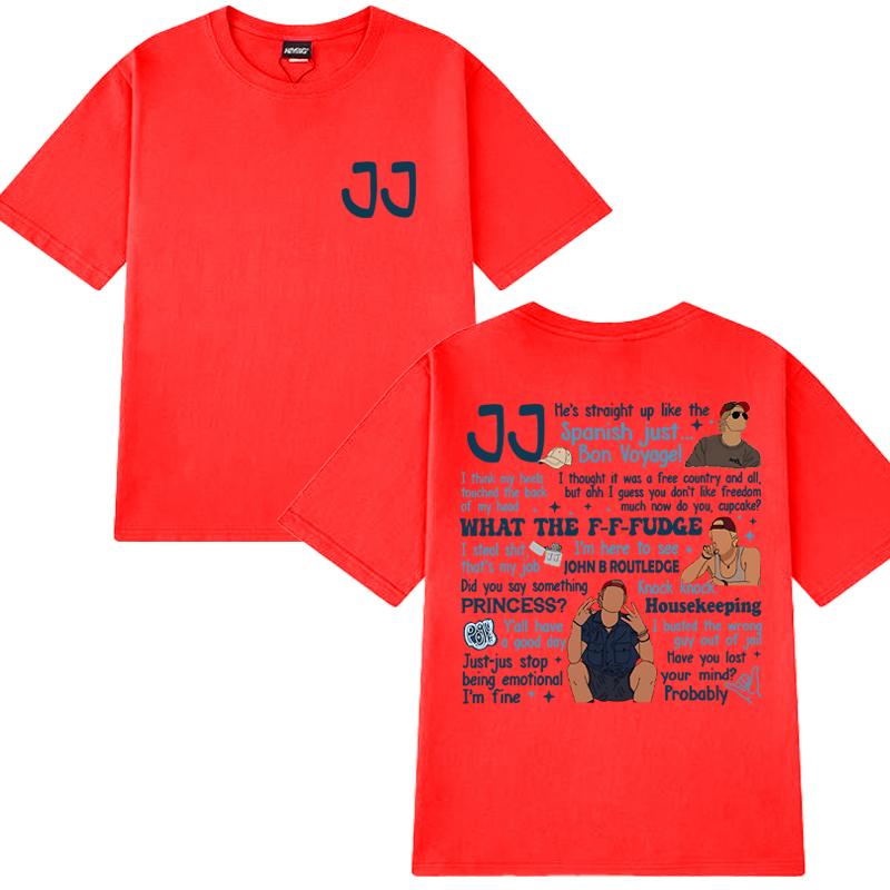 2025 New In JJ Maybank T Shirts Men Women OBX Quotes Short Sleeve T-shirt Unisex Rudy Pankow Oversized 100% Cotton Clothing Tops
