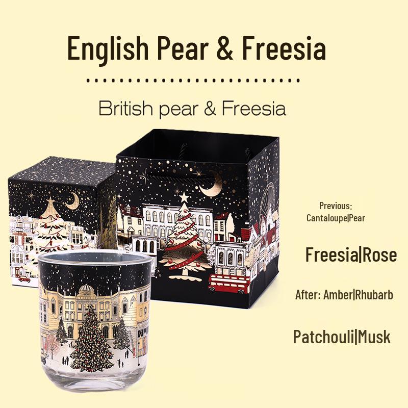 Christmas Scented Candle: London Street Scene Scented Electronic Candle
