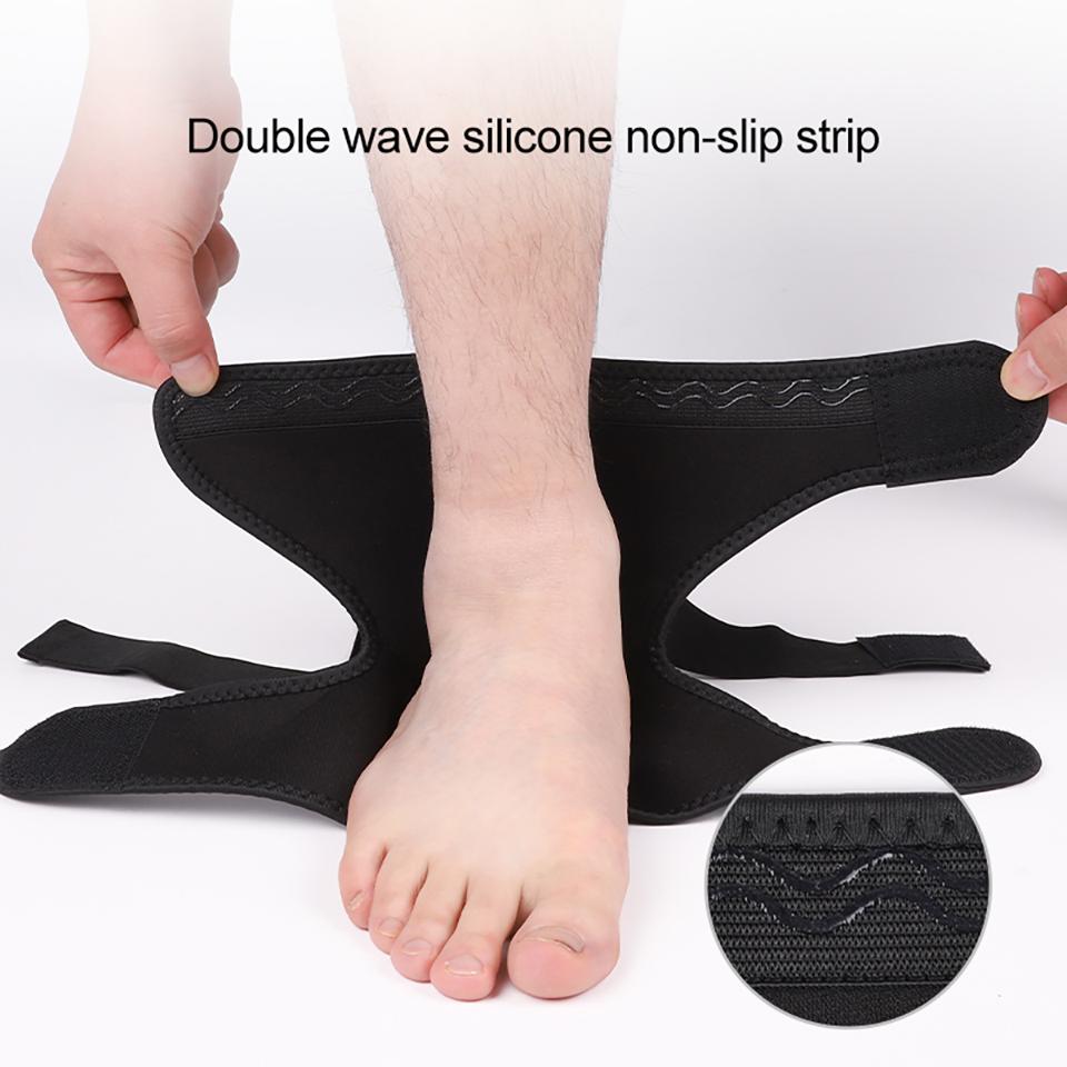 1Pcs Breathable Ankle Support Silicone Anti-Slip Compression Wrap for Sprain Prevention Men Women Unisex