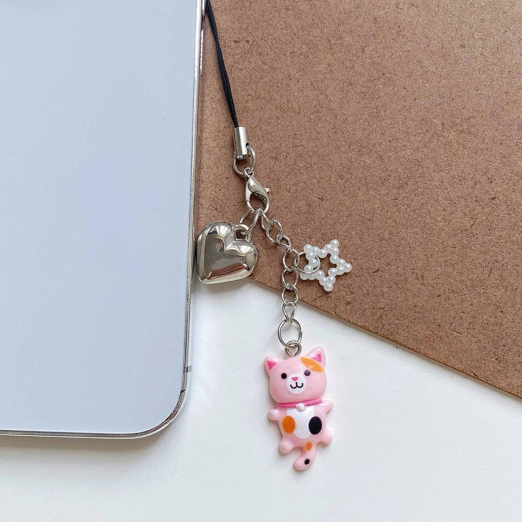 Multifunctional Beaded Cats Keychain Handmade Lovely Animal Bag Pendant Fashion Accessory for Trendy Look Daily Use