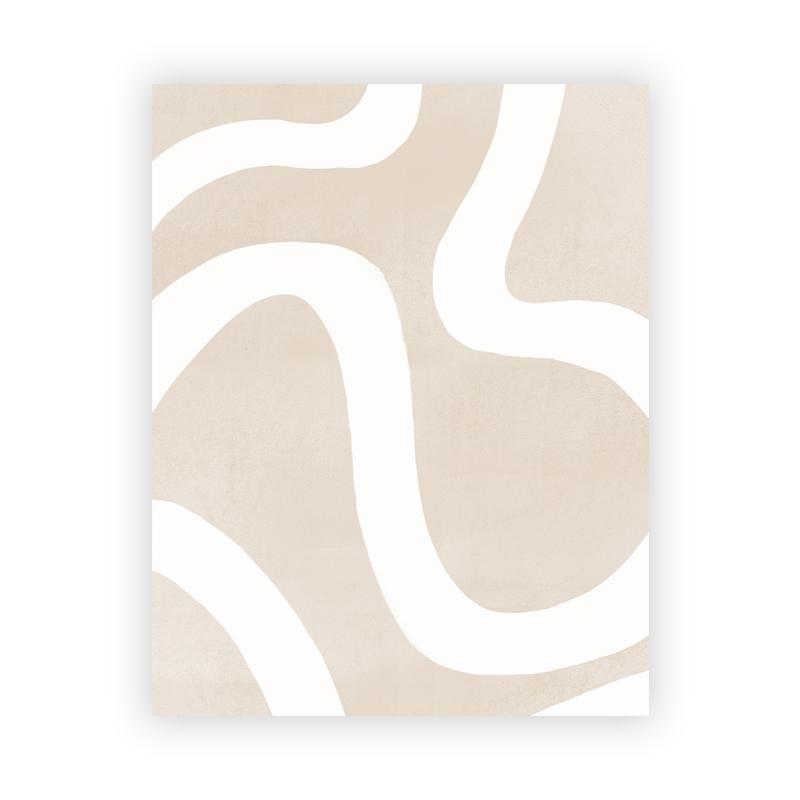 Earth Tone Abstract Geometry Canvas Painting Beige Gray Neutral Color Poster Wall Pictures Boho Wall Art Print Living Room Decor