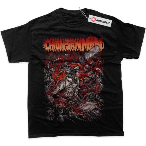 Chainsaw Man Denji Manga Style Print T Shirt 2026 New Summer Unisex Oversized Streetwear Casual Short Sleeve Tee Tops
