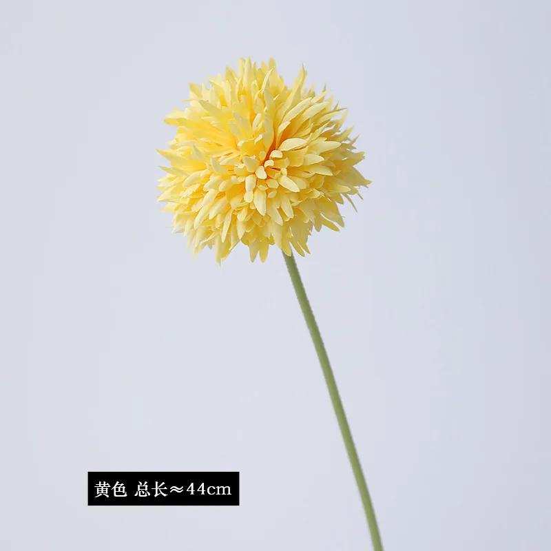 20Pc/lot Artificial Silk Flower Onion Ball Wedding Backdrop Decor Flower Arrangement Fake Dandelion Home Decoration Party Floral