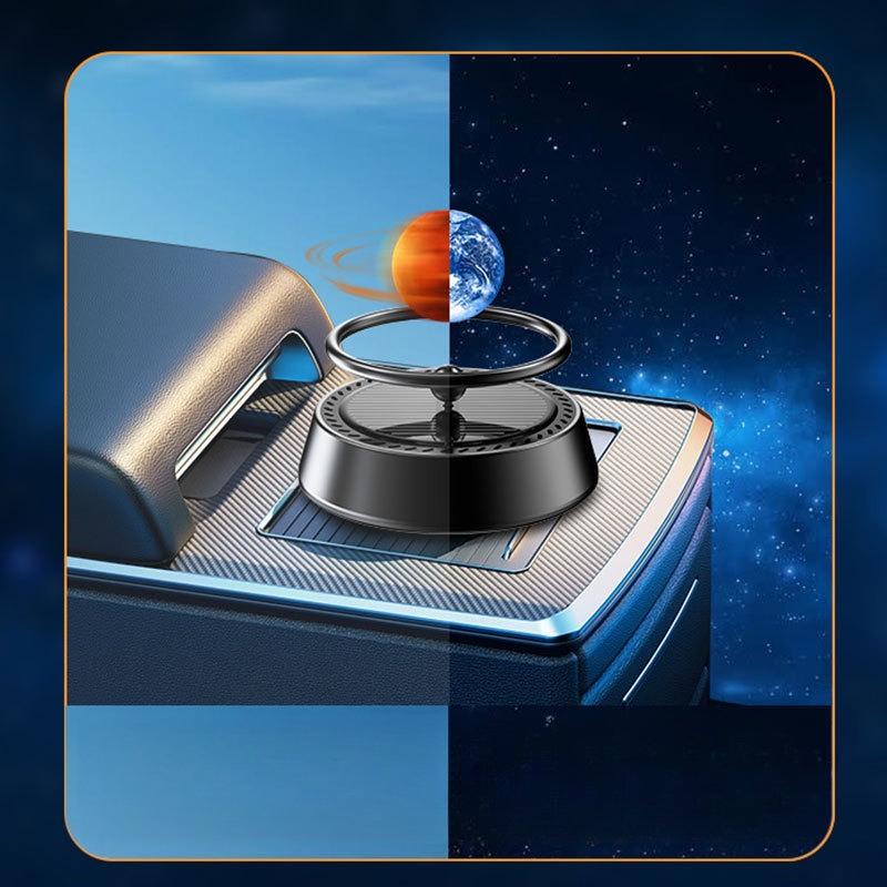 Solar Rotating Car Air Freshener Auto Air Freshener Rotating Interstellar Ball Car Deodorant Vehicles Interior Decor Homes