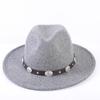 Popular European and American high-end wool top hat, men's and women's fashion versatile elegant top hat jazz hat
