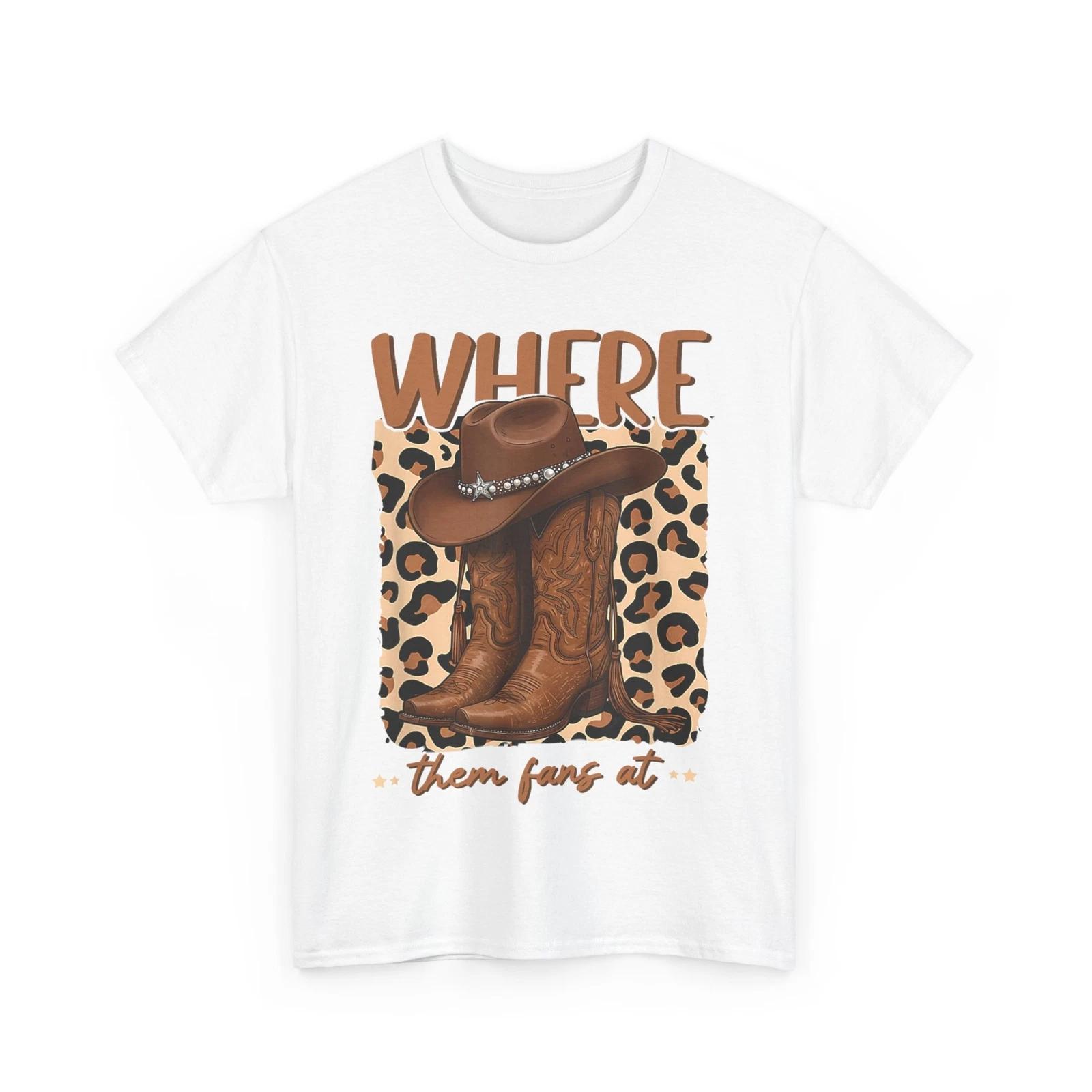 Where Them Fans at Boots On Da Ground Cowgirl Linedance T shirt M