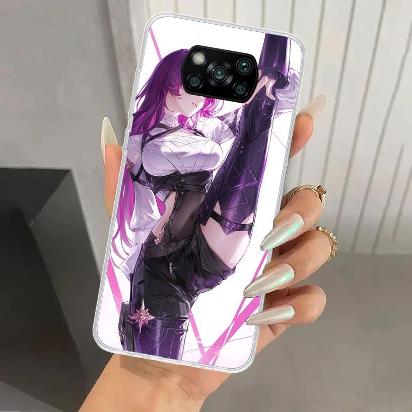 Honkai Star Rail Kafka Phone Case for Xiaomi Poco X7 X6 X5 X4 X3 Nfc F6 F5 F4 GT F3 F2 Pro F1 M5S M4 M3 5G Soft Funda Print Shel