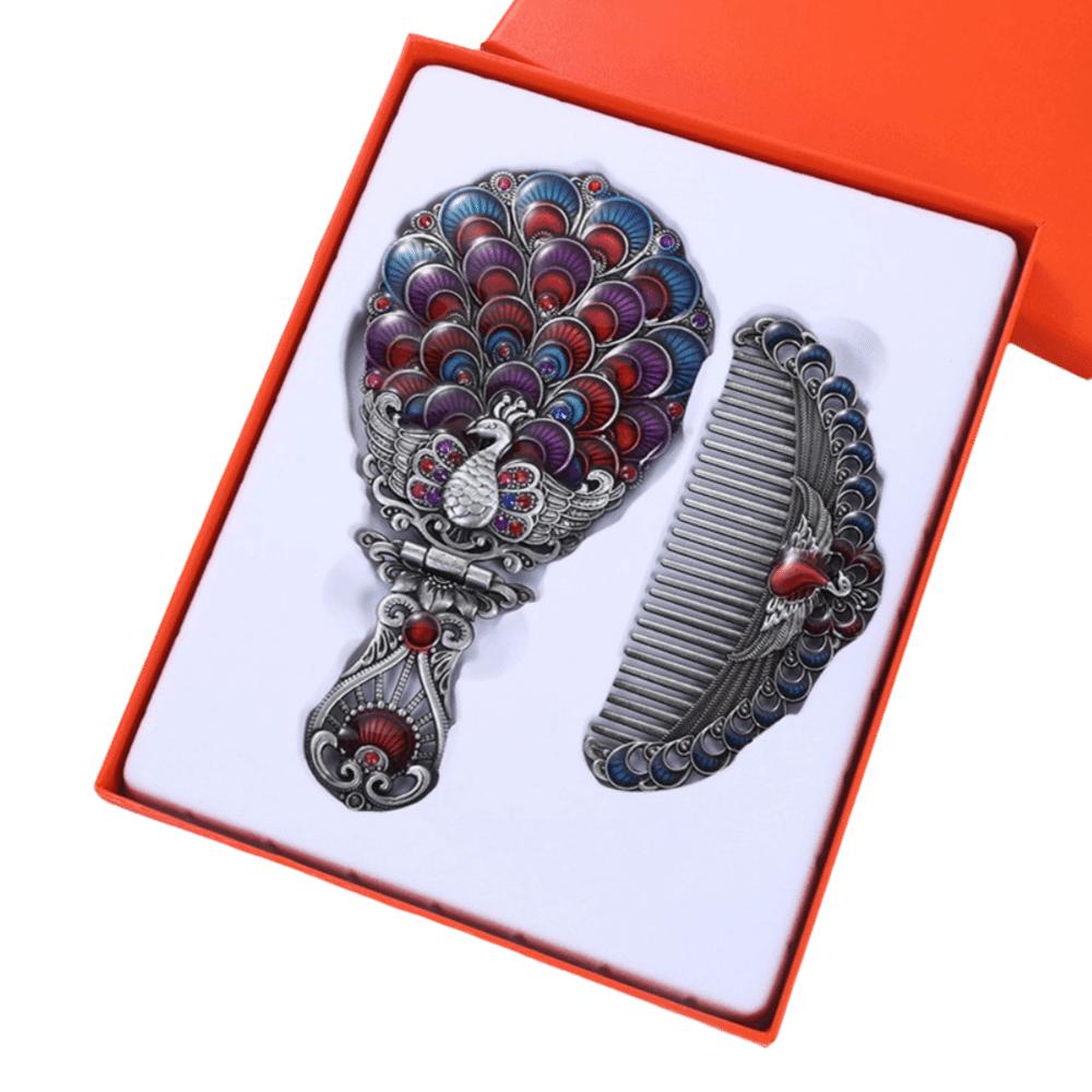 Hand-held Princess Make Up Mirror Vintage Folding Cosmetic Mirror Vanity Mirror Middle East