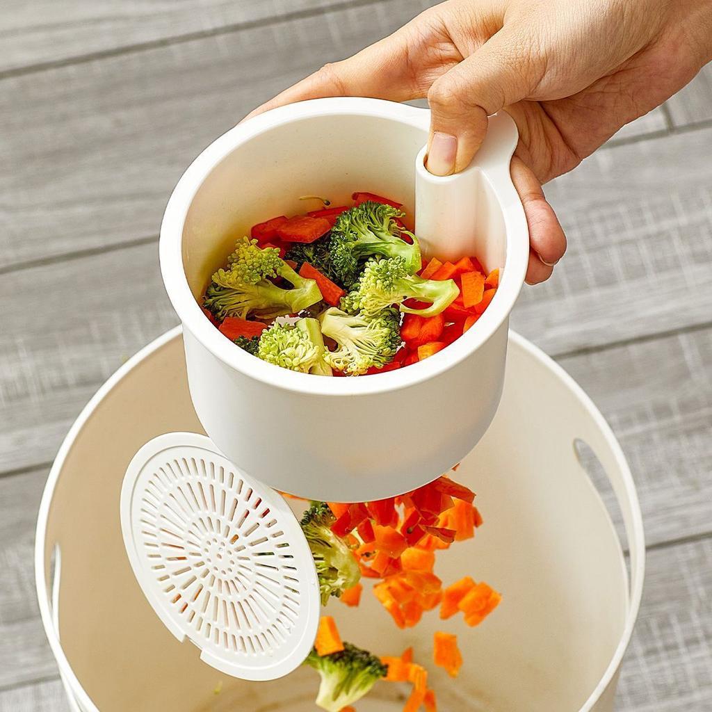 2-In-1 Sink Filter Basket with A Press-Open Lever Adjustable Faucet Hook Clog-Resistant Filter Mesh Durable Kitchen Draining Basket Anti-Clogging Tool