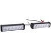 2PCS COB Warning Strobe Flash Light 6LEDs Red Blue White Lighting Universal for Motorcycles ATVs Trucks DC12V‑24V