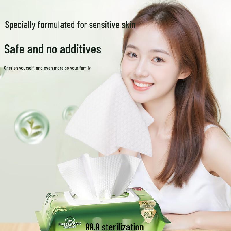 Fulcotton Disposable Alcohol-Free Hand Wipes (4 Packs)