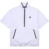 FILA T Shirts Unisex White Stand Collar Moderate Straight Fit FS2JKG2332X-WHI