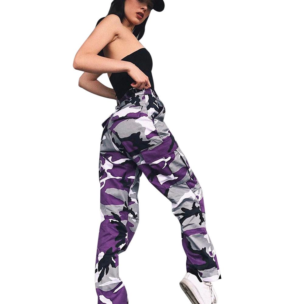 Women Sports  Cargo Pants Outdoor Casual Uflage Trousers Jeans
