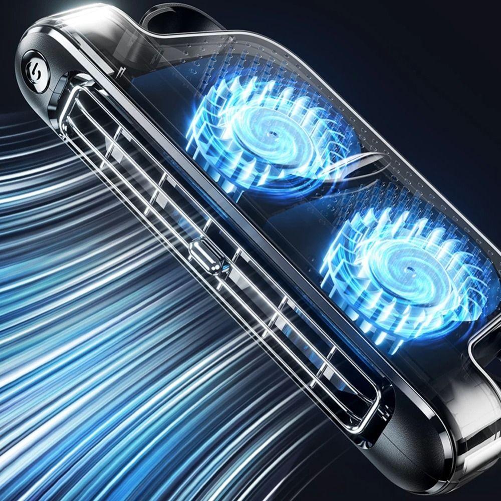 Safe Structure Bladeless Car Fan Portable Design Automobile Cooling Fan Headrest Fan Road Trips