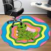 1PC Alien Print Chair Carpet for Office, Indoor Non-Slip Washable Carpet, Soft Comfortable Mat For Office Room Yy250930219