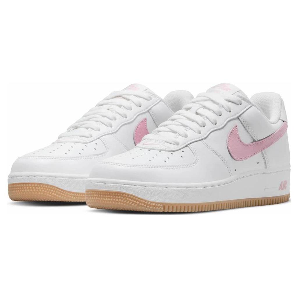 Nike Air Force 1 Low Color of the Month - White Pink Unisex Sneakers Gum-Yellow Metallic-Gold DM0576-101