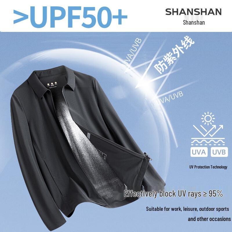 

SHANSHAN Men s Versatile Business Casual & Sun Protection Jacket 3XL/190