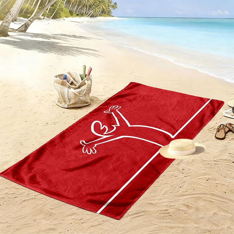 Osvaldo Cavandoli Print Beach Towel, Large Soft Quick Dry Towel for Beach Camping Swimming