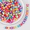 100 bucăți de bijuterii DIY pentru fluture, floare, stea, margele acrilice în vrac, colier, brățară, pandantiv