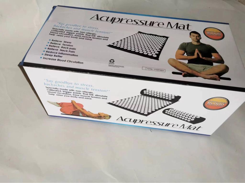 Acupoint Yoga Mat & Pillow Set for Acupuncture Massage and Fitness