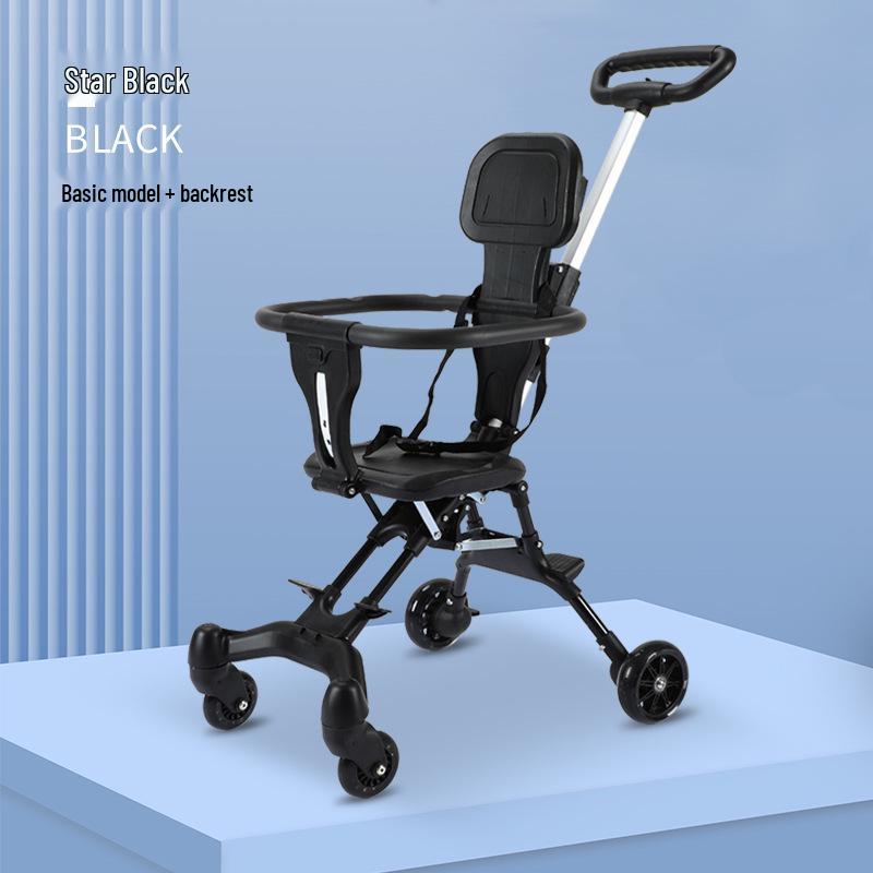 

Легкая складная детская коляска, подходит для самолета, двусторонняя конструкция с высокой посадкой