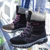 Wear-resistant Women's Snow Boots Fashion High-top Boots Winter Cotton Shoes Plush Hiking Walking Shoes Non-slip
