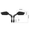 1 Pair  Bicycle Rear View Mirror Bike Cycling Clear Wide Range Back Sight Rearview Reflector Rotate 360 ° Adjustable Handlebar