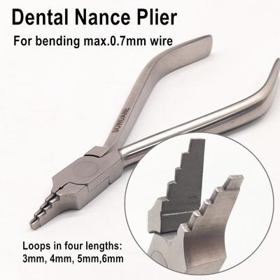 1 Piece Dental Nance Loop Bending Plier Lab Laboratory Wire Loop Forming Forcep Dentist Tool( Maximum for Wire Diameter 0.7mm)
