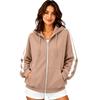 Women's Hooded Sweatshirt Long Sleeve Color Pullover with Pockets Casual Fall Fashion